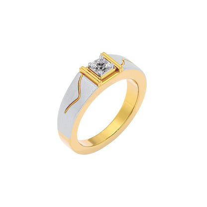 Lancolm Diamond Mens Ring 18 KT / Yellow Gold / 22