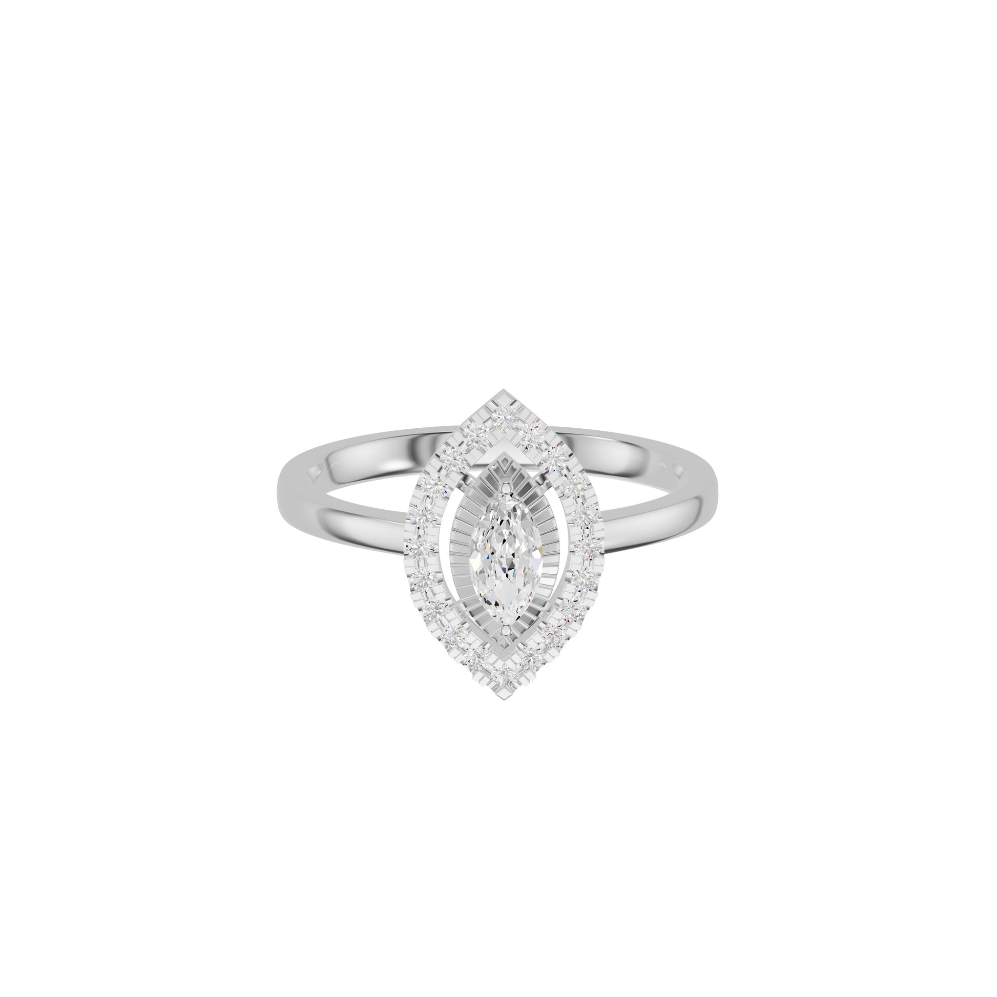 Navyra Marquise Diamond Ring 18 KT / White Gold / 18