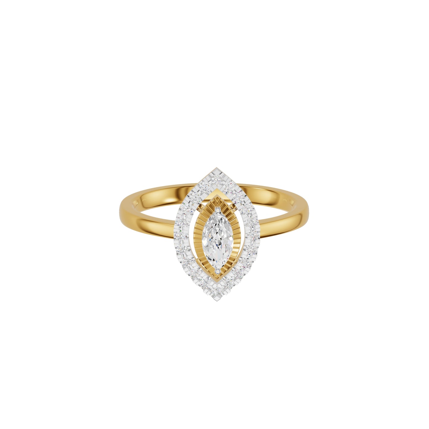 Navyra Marquise Diamond Ring 18 KT / Yellow Gold / 18