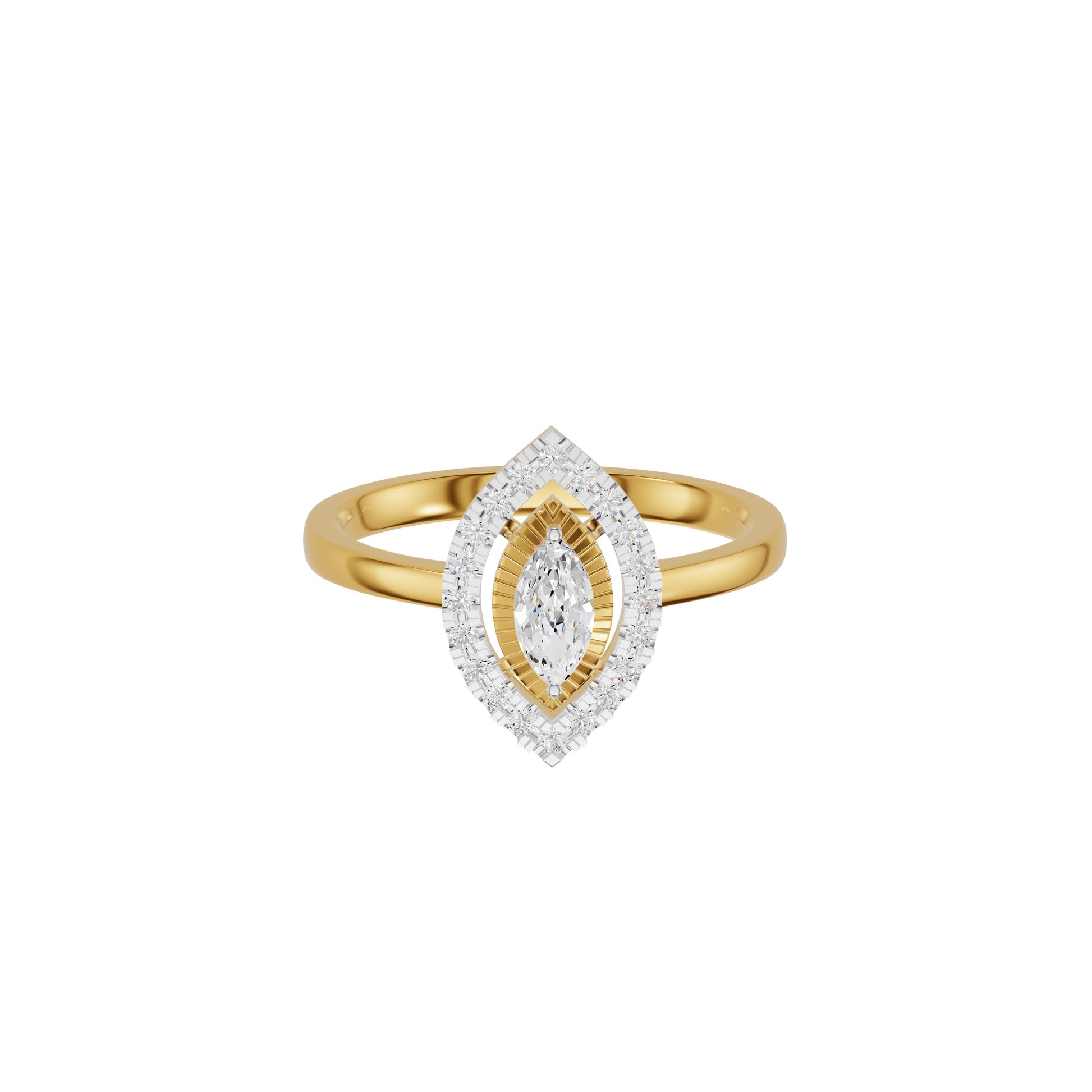 Navyra Marquise Diamond Ring 18 KT / Yellow Gold / 18