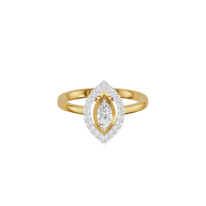 Navyra Marquise Diamond Ring 18 KT / Yellow Gold / 18