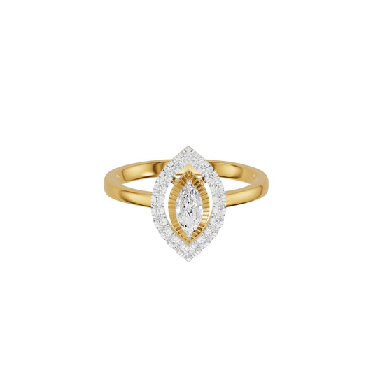 Navyra Marquise Diamond Ring 18 KT / Yellow Gold / 18