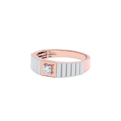 Nucleus Diamond Mens Ring 18 KT / Rose Gold / 22