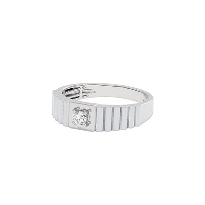 Nucleus Diamond Mens Ring 18 KT / White Gold / 22