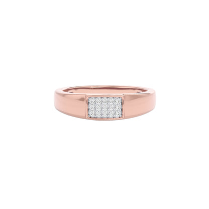 Twilight Ridge Diamond Mens Ring 18 KT / Rose Gold / 22