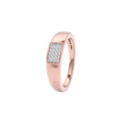 Twilight Ridge Diamond Mens Ring 18 KT / Rose Gold / 22