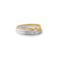 Dual Toned Round Solitaire Men's Engagement Ring