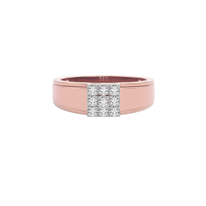Gypsy Set Diamond Men's Ring