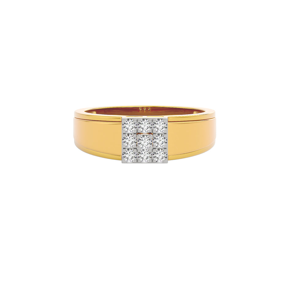 Gypsy Set Diamond Men's Ring