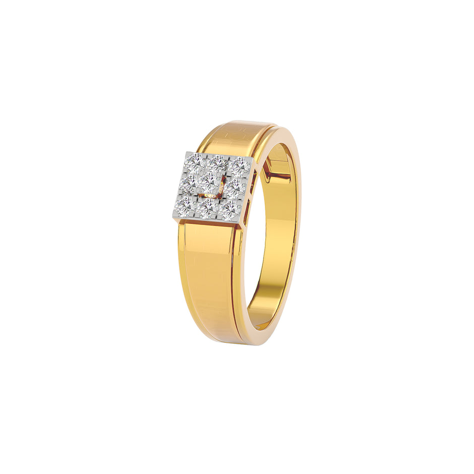 Gypsy Set Diamond Men's Ring