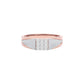 Pave Band Diamond Mens Ring 18 KT / Rose Gold / 22