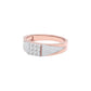 Pave Band Diamond Mens Ring 18 KT / Rose Gold / 22