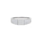 Pave Band Diamond Mens Ring 18 KT / White Gold / 22