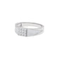 Pave Band Diamond Mens Ring 18 KT / White Gold / 22
