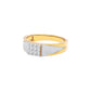 Pave Band Diamond Mens Ring 18 KT / Yellow Gold / 22