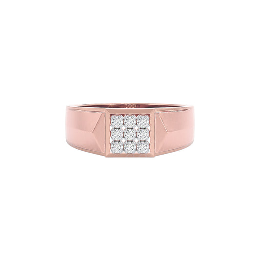 Club Six Diamond Mens Ring 18 KT / Rose Gold / 22