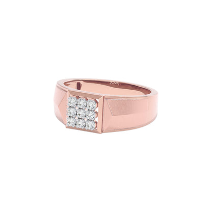 Club Six Diamond Mens Ring 18 KT / Rose Gold / 22
