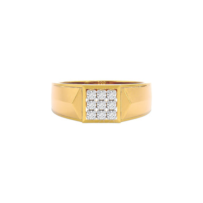 Club Six Diamond Mens Ring 18 KT / Yellow Gold / 22