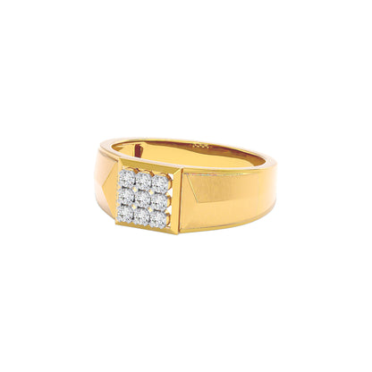 Club Six Diamond Mens Ring 18 KT / Yellow Gold / 22