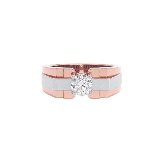 Egon Diamond Mens Ring 18 KT / Rose Gold / 22