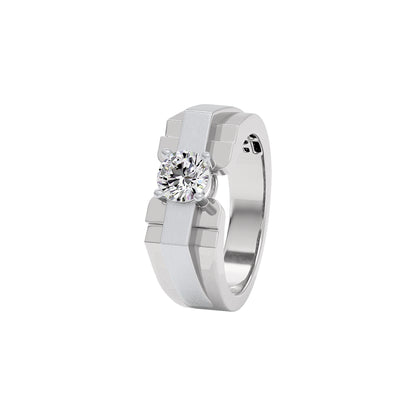Egon Diamond Mens Ring 18 KT / White Gold / 22