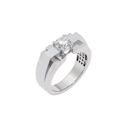 Egon Diamond Mens Ring 18 KT / White Gold / 22
