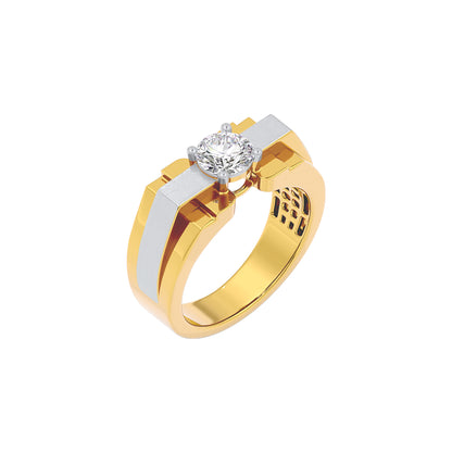 Egon Diamond Mens Ring 18 KT / Yellow Gold / 22