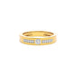 Channel Set Diamond Mens Ring 18 KT / Yellow Gold / 22