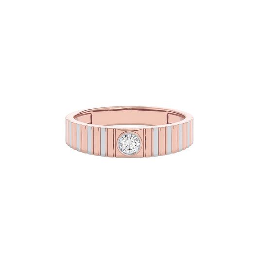 Valor Diamond Mens Ring 18 KT / Rose Gold / 22