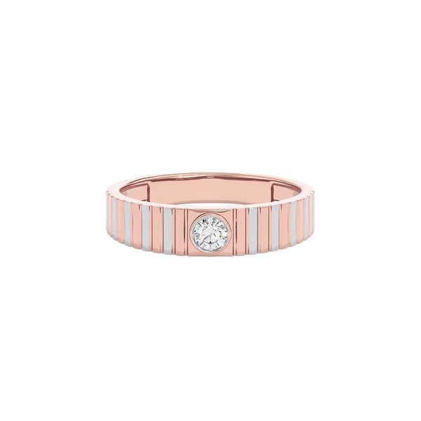 Valor Diamond Mens Ring 18 KT / Rose Gold / 22