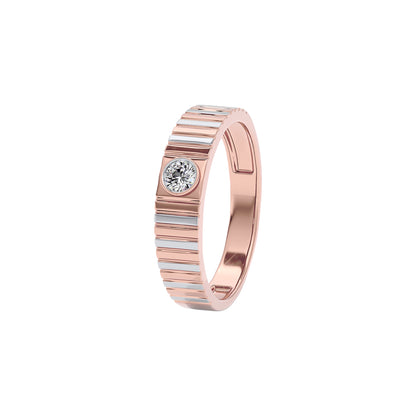Valor Diamond Mens Ring 18 KT / Rose Gold / 22