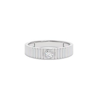 Valor Diamond Mens Ring 18 KT / White Gold / 22