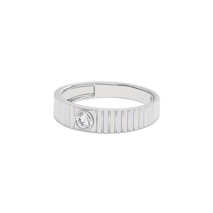 Valor Diamond Mens Ring 18 KT / White Gold / 22