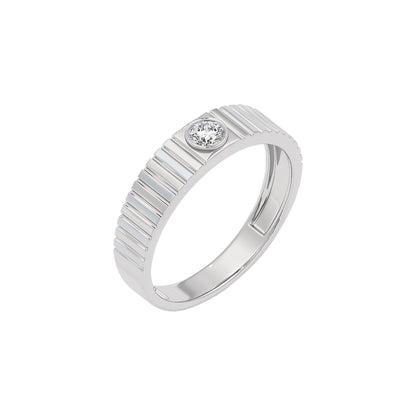 Valor Diamond Mens Ring 18 KT / White Gold / 22
