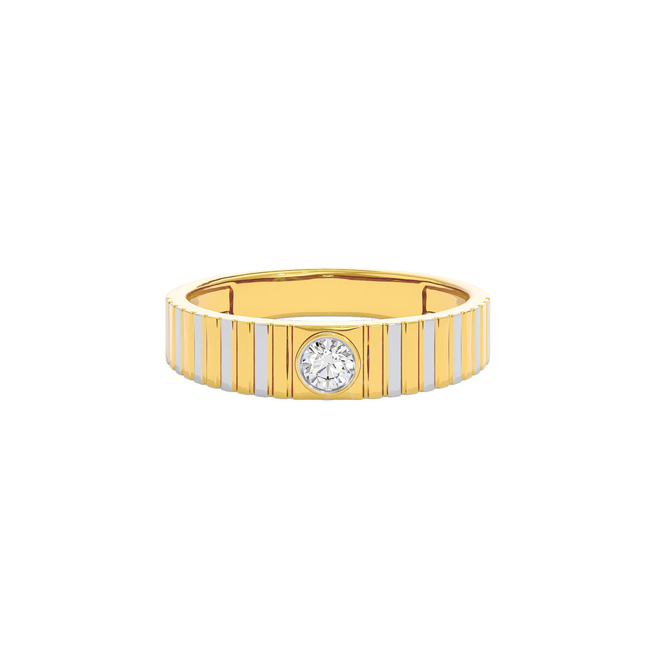 Valor Diamond Mens Ring 18 KT / Yellow Gold / 22