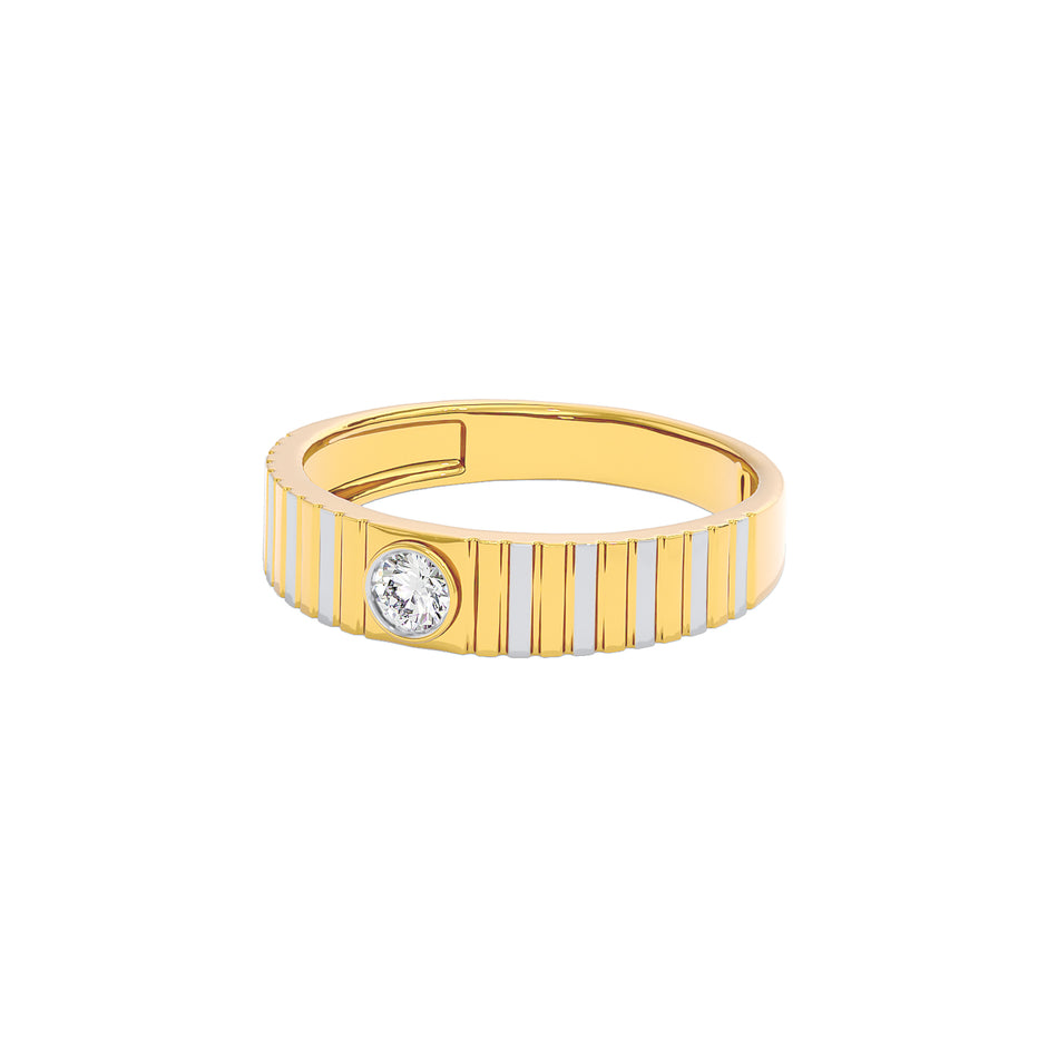 Valor Diamond Mens Ring 18 KT / Yellow Gold / 22
