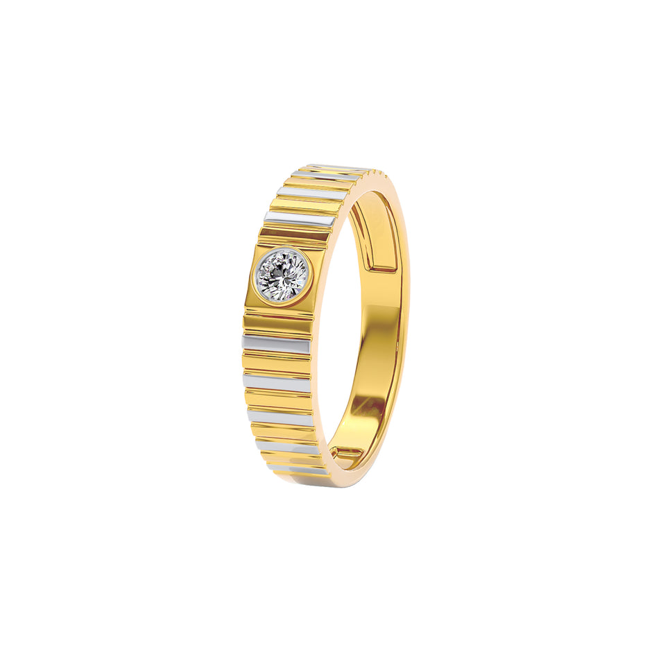 Valor Diamond Mens Ring 18 KT / Yellow Gold / 22