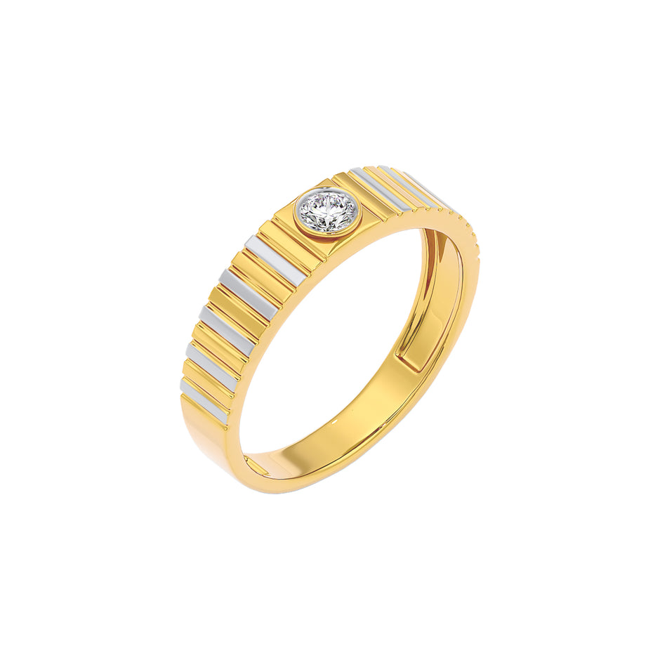 Valor Diamond Mens Ring 18 KT / Yellow Gold / 22