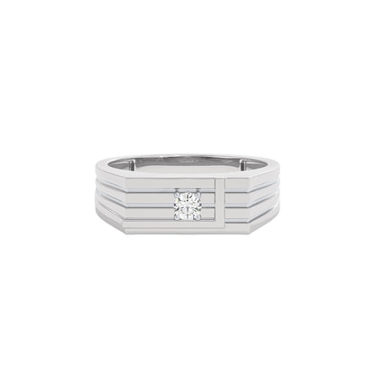 The Premium Cue Diamond Mens Ring 18 KT / White Gold / 22