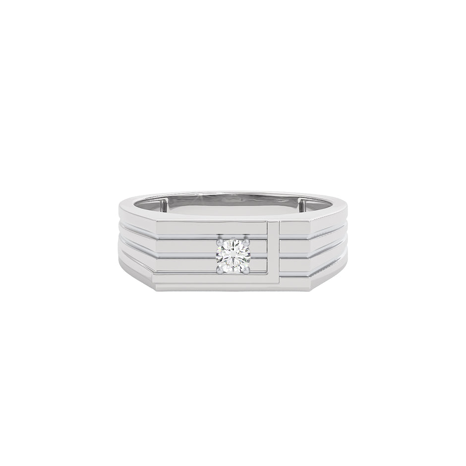 The Premium Cue Diamond Mens Ring 18 KT / White Gold / 22