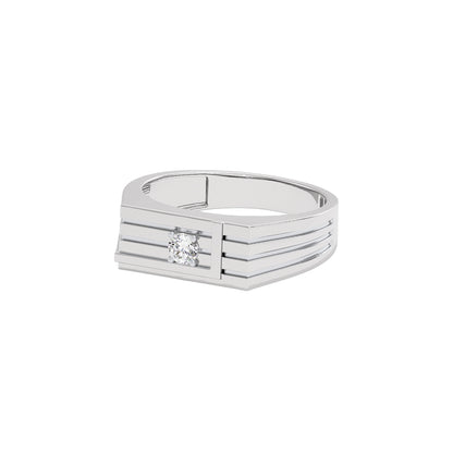 The Premium Cue Diamond Mens Ring 18 KT / White Gold / 22
