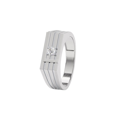 The Premium Cue Diamond Mens Ring 18 KT / White Gold / 22