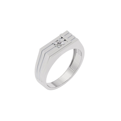 The Premium Cue Diamond Mens Ring 18 KT / White Gold / 22