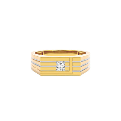 The Premium Cue Diamond Mens Ring 18 KT / Yellow Gold / 22