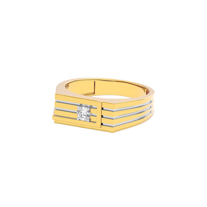 The Premium Cue Diamond Mens Ring 18 KT / Yellow Gold / 22