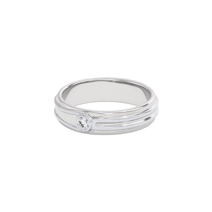 The Polaris Diamond Mens Ring 18 KT / White Gold / 22