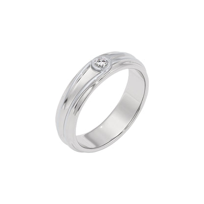 The Polaris Diamond Mens Ring 18 KT / White Gold / 22