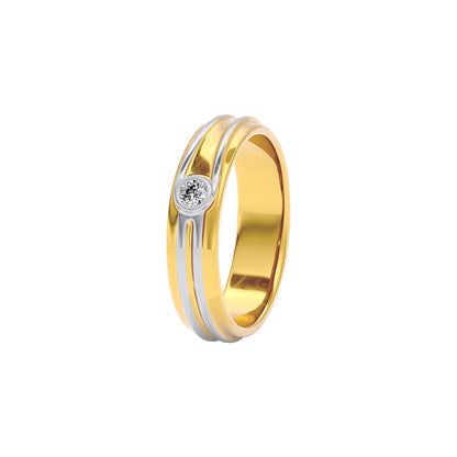 The Polaris Diamond Mens Ring 18 KT / Yellow Gold / 22