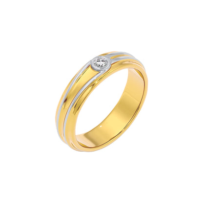 The Polaris Diamond Mens Ring 18 KT / Yellow Gold / 22
