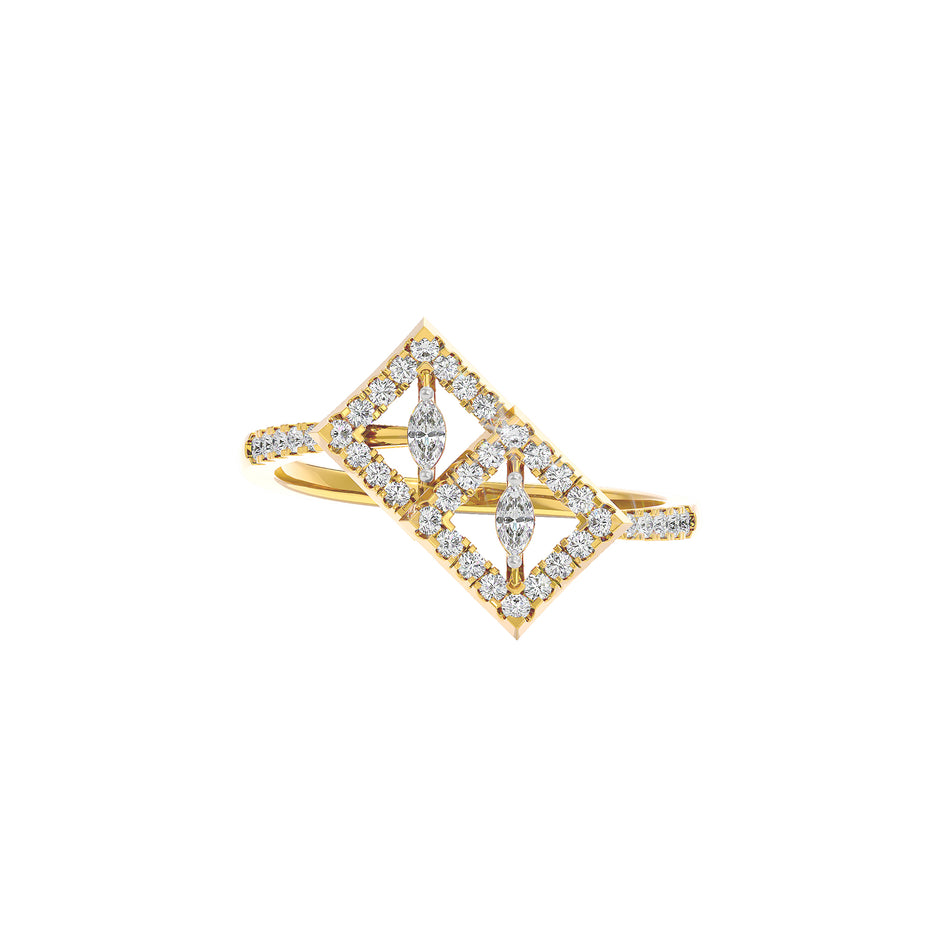 The Facet Aura Diamond Ring